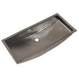 Native Trails Trough 30" Rectangle Nickel Bathroom Sink, Polished Nickel, CPS800