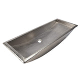 Native Trails Trough 36" Rectangle Nickel Bathroom Sink, Brushed Nickel, CPS506 - The Sink Boutique