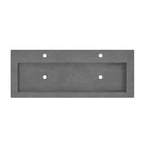 Native Trails 48" Zaca Vanity Base with NativeStone Trough in Slate, VNS48S-NSL4819-S - The Sink Boutique