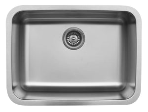 Alternate Image for Karran 24" Undermount Stainless Steel Kitchen Sink, 18 Gauge, U-2418