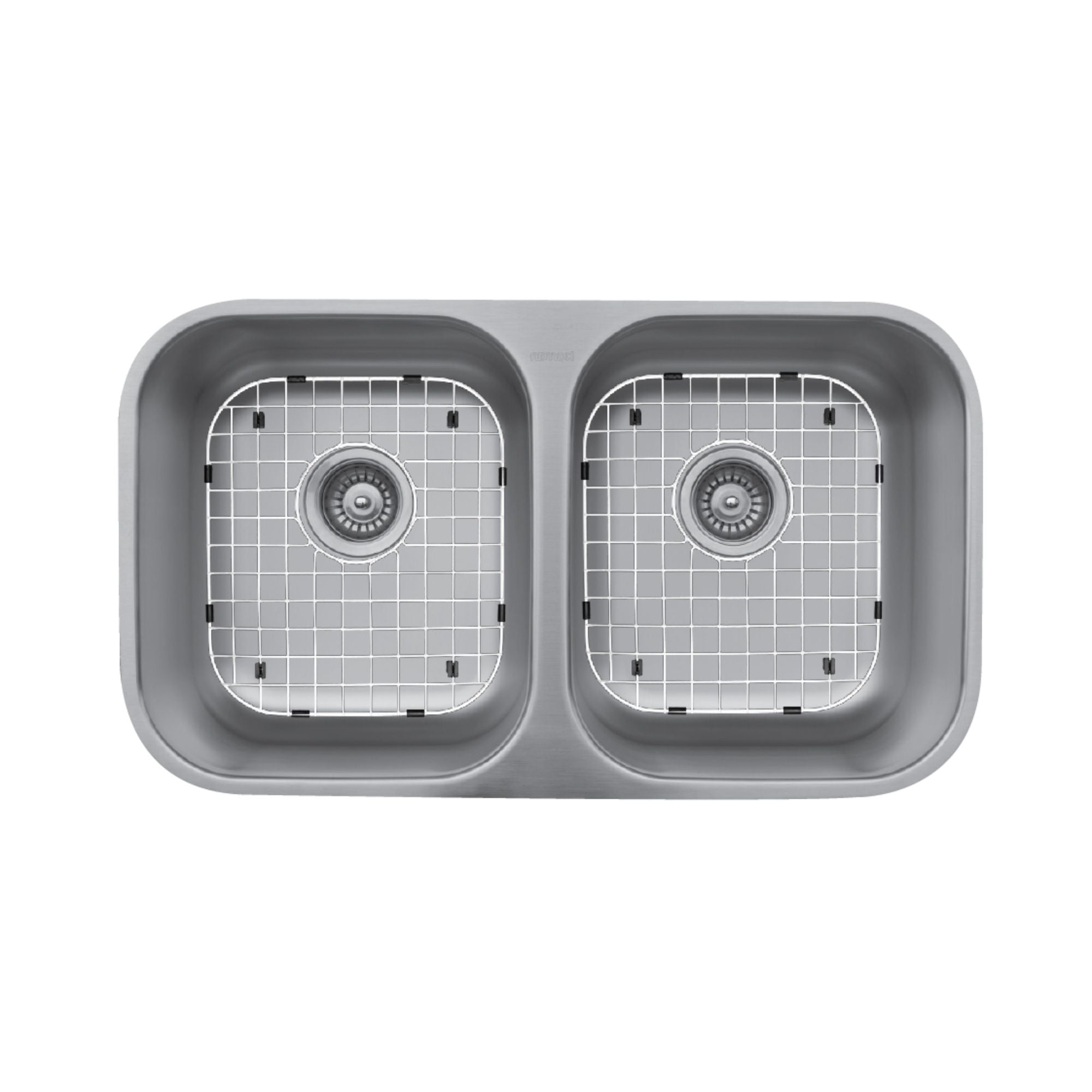 Karran 32" Undermount Stainless Steel Kitchen Sink with Accessories, 50/50 Double Bowl, 18 Gauge, U-5050-PK1