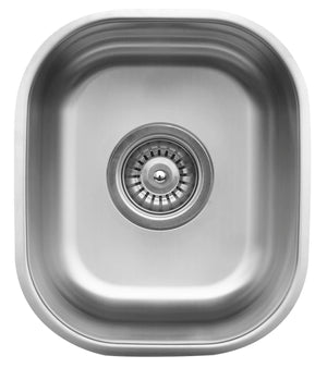 Alternate Image for Karran 12" Rectangular Stainless Steel Bar/Prep Sink, 18 Gauge, U-1113