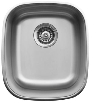 Alternate Image for Karran 15" Rectangular Stainless Steel Bar/Prep Sink, 18 Gauge, U-1517