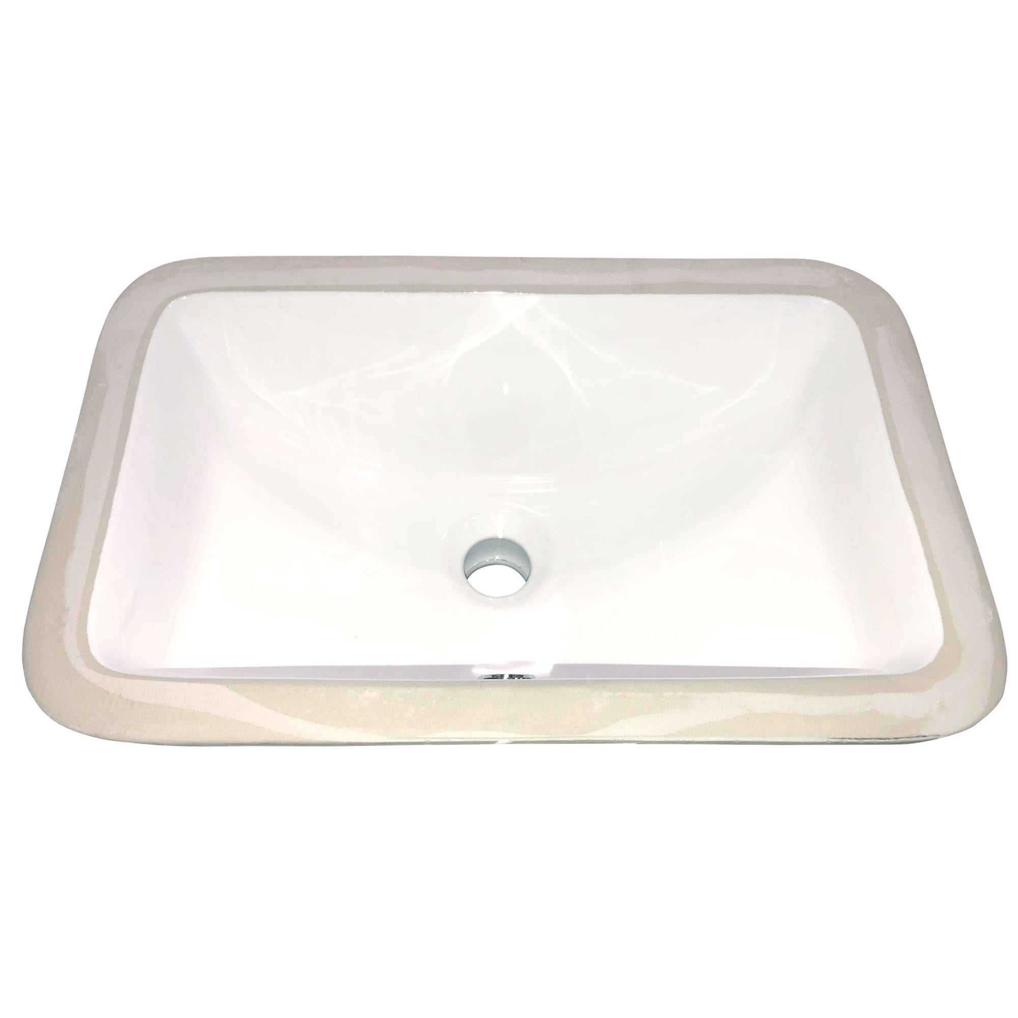 Nantucket Sinks Great Point 17" Rectangle Undermount Ceramic - Vitreous China Bathroom Sink, White, UM-159-W - The Sink Boutique