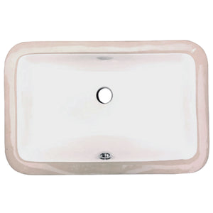 Alternate Image for Nantucket Sinks Great Point 17" Rectangle Undermount Ceramic - Vitreous China Bathroom Sink, White, UM-159-W