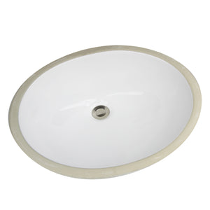 Alternate Image for Nantucket Sinks Great Point 19" Ceramic Bathroom Sink, White, UM-17x14-W-K