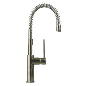 Alternate Image for Latoscana Elba Single Handle Kitchen Faucet with Spring Spout, Stream Only, Brushed Nickel, 78PW558