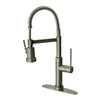 Latoscana Single Handle Pull Out Spray Kitchen Faucet, Brushed Nickel, 78PW557
