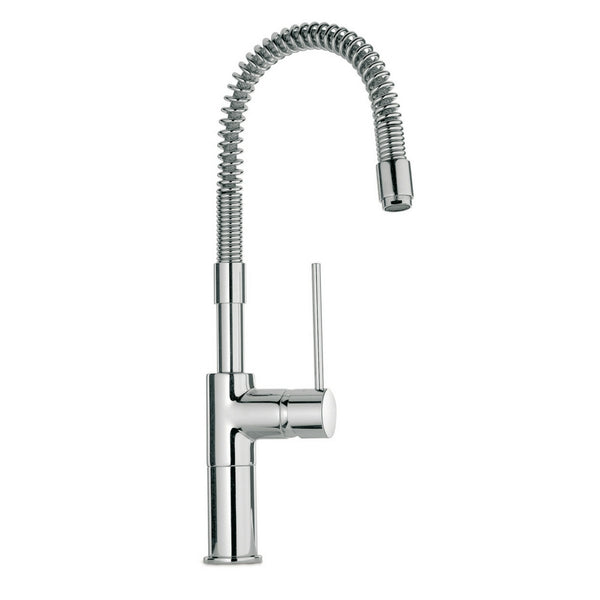 Latoscana Elba Single Handle Kitchen Faucet with Spring Spout, Stream Only, Chrome, 78CR558 - The Sink Boutique