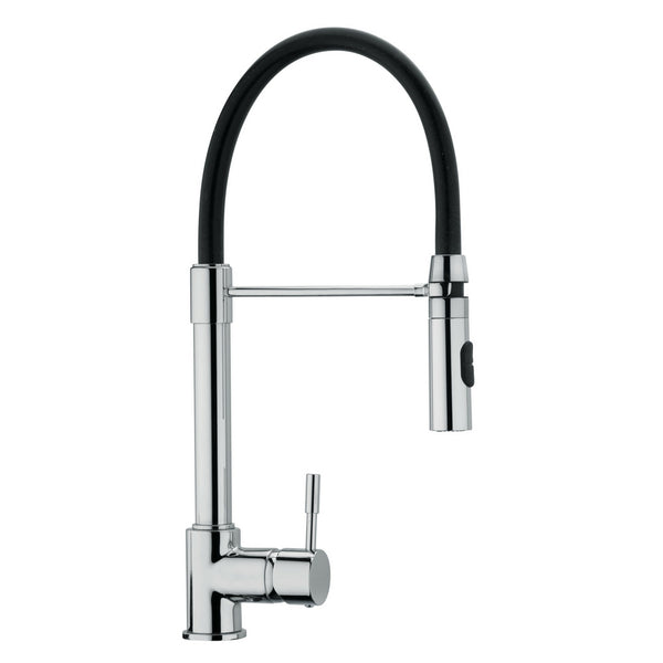 Latoscana Elba Single Handle Pull Out Spray Kitchen Faucet, Chrome, 78CR557YOSPE - The Sink Boutique