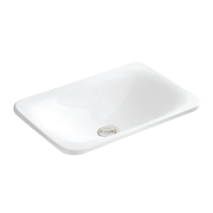 Alternate Image for Karran Valera 21.125" x 14.5" x 4" Rectangular Vessel Vitreous China ADA Bathroom Sink, White, VC-202-WH