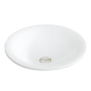 Alternate Image for Karran Valera 17.75" x 17.75" x 3.5" Round Vessel Vitreous China ADA Bathroom Sink, White, VC-203-WH