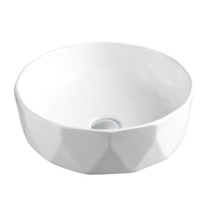 Alternate Image for Karran Valera 16.5" x 16.5" x 4.5" Round Vessel Vitreous China ADA Bathroom Sink, White, VC-422-WH