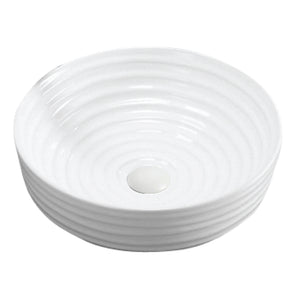 Alternate Image for Karran Valera 16.125" x 16.125" x 4.25" Round Vessel Vitreous China ADA Bathroom Sink, White, VC-425-WH