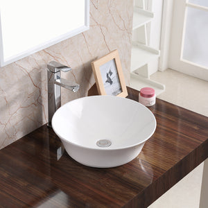 Alternate Image for Karran Valera 16.5" x 16.5" x 4" Round Vessel Vitreous China ADA Bathroom Sink, White, VC-427-WH