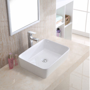 Alternate Image for Karran Valera 18.75" x 14.5" x 4.25" Rectangular Vessel Vitreous China ADA Bathroom Sink, White, VC-501-WH