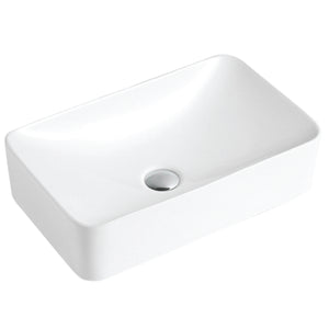 Alternate Image for Karran Valera 19" x 11.5" x 3.75" Rectangular Vessel Vitreous China ADA Bathroom Sink, White, VC-507-WH