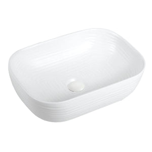 Alternate Image for Karran Valera 18.25" x 13.125" x 4" Rectangular Vessel Vitreous China ADA Bathroom Sink, White, VC-512-WH