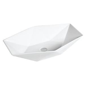 Alternate Image for Karran Valera 25.125" x 16.5" x 4.5" Rectangular Vessel Vitreous China ADA Bathroom Sink, White, VC-602-WH