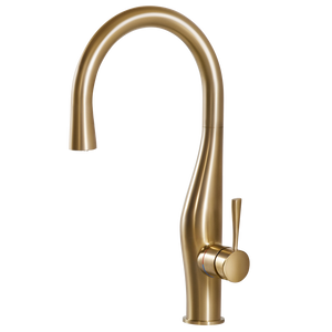Alternate Image for Houzer Vision Hidden Pull Down Kitchen Faucet Brushed Brass, VISPD-869-BB
