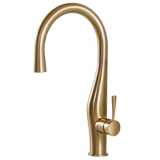 Houzer Vision Hidden Pull Down Kitchen Faucet Brushed Brass, VISPD-869-BB