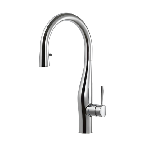 Houzer Vision Hidden Pull Down Kitchen Faucet with CeraDox Technology Polished Chrome, VISPD-869-PC