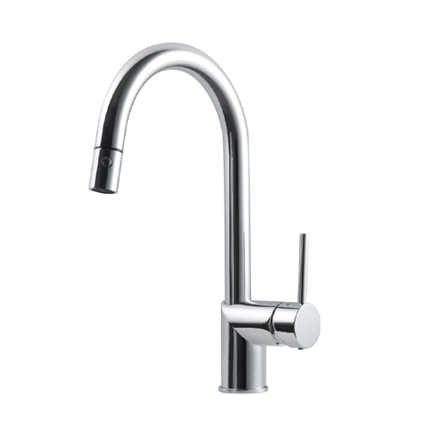 Houzer Vitale Pull Down Kitchen Faucet with CeraDox Technology Polished Chrome, VITPD-668-PC