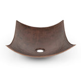 Premier Copper Products 18" Rectangle Copper Bathroom Sink, Oil Rubbed Bronze, VREC18MSDB - The Sink Boutique