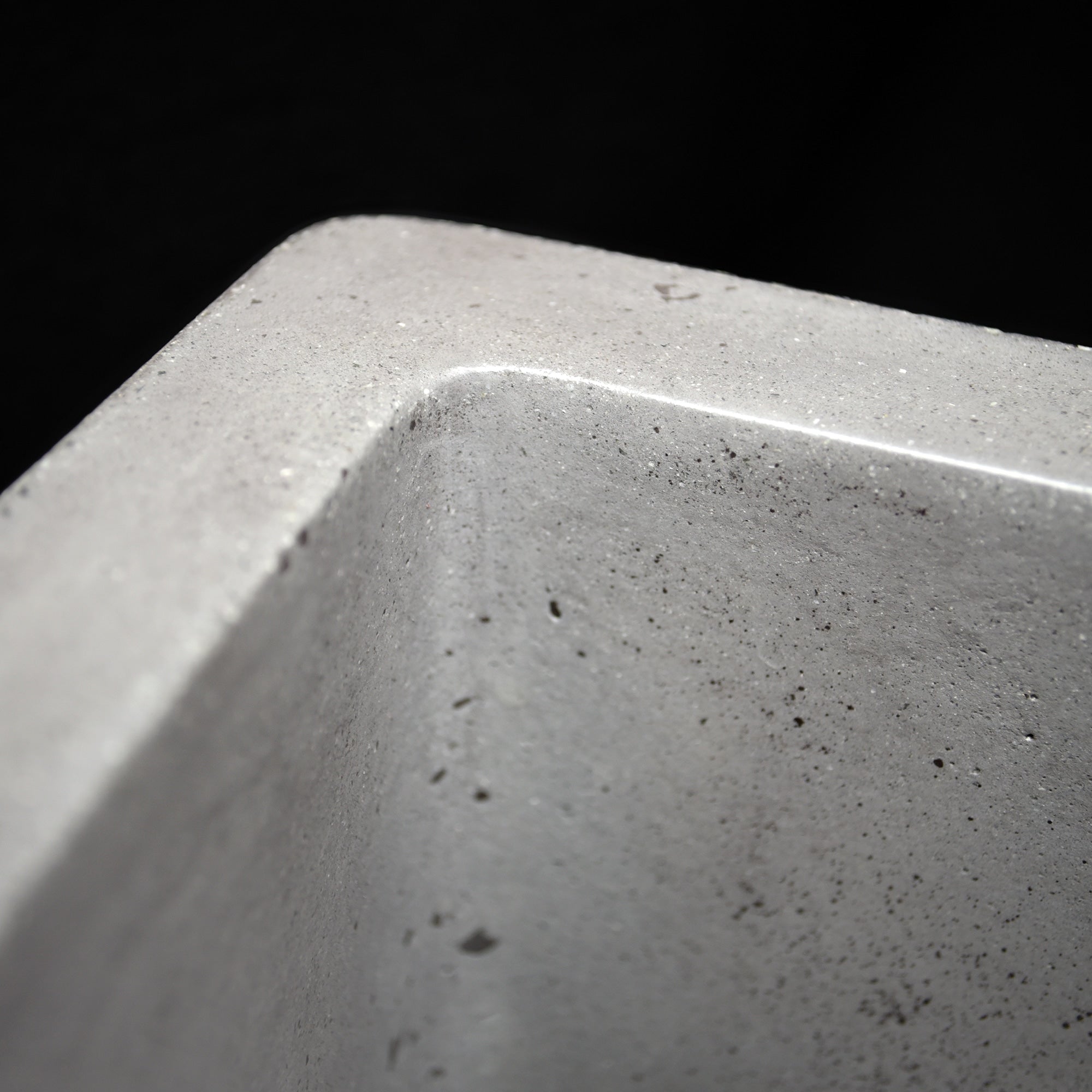 Native Trails Ventana 15" NativeStone Concrete Farmhouse Sink, Ash, NSB1515-A