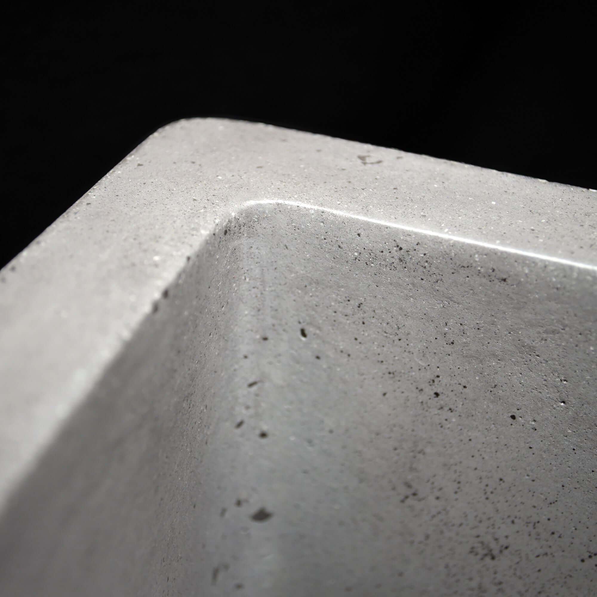 Native Trails Farmhouse Quartet 33" NativeStone Concrete Farmhouse Sink, Ash, NSKQ3320-A