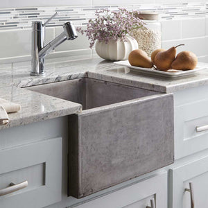 Alternate Image for Native Trails Ventana 15" NativeStone Concrete Farmhouse Sink, Ash, NSB1515-A