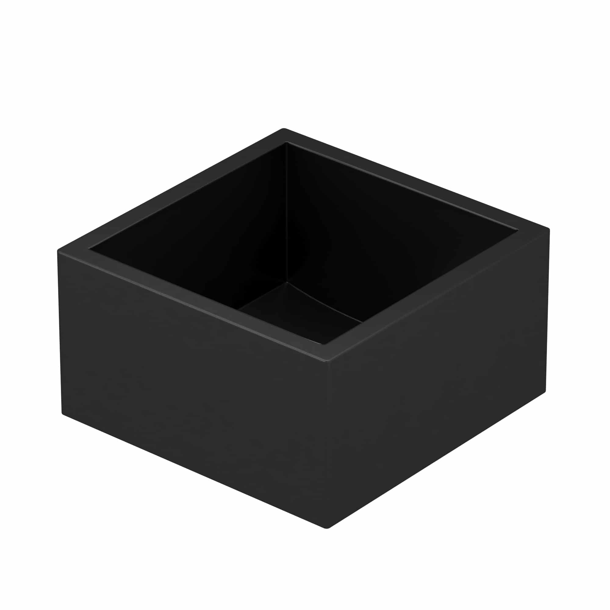 Native Trails Ventana 15" NativeStone Concrete Farmhouse Sink, Charcoal, NSB1515-C