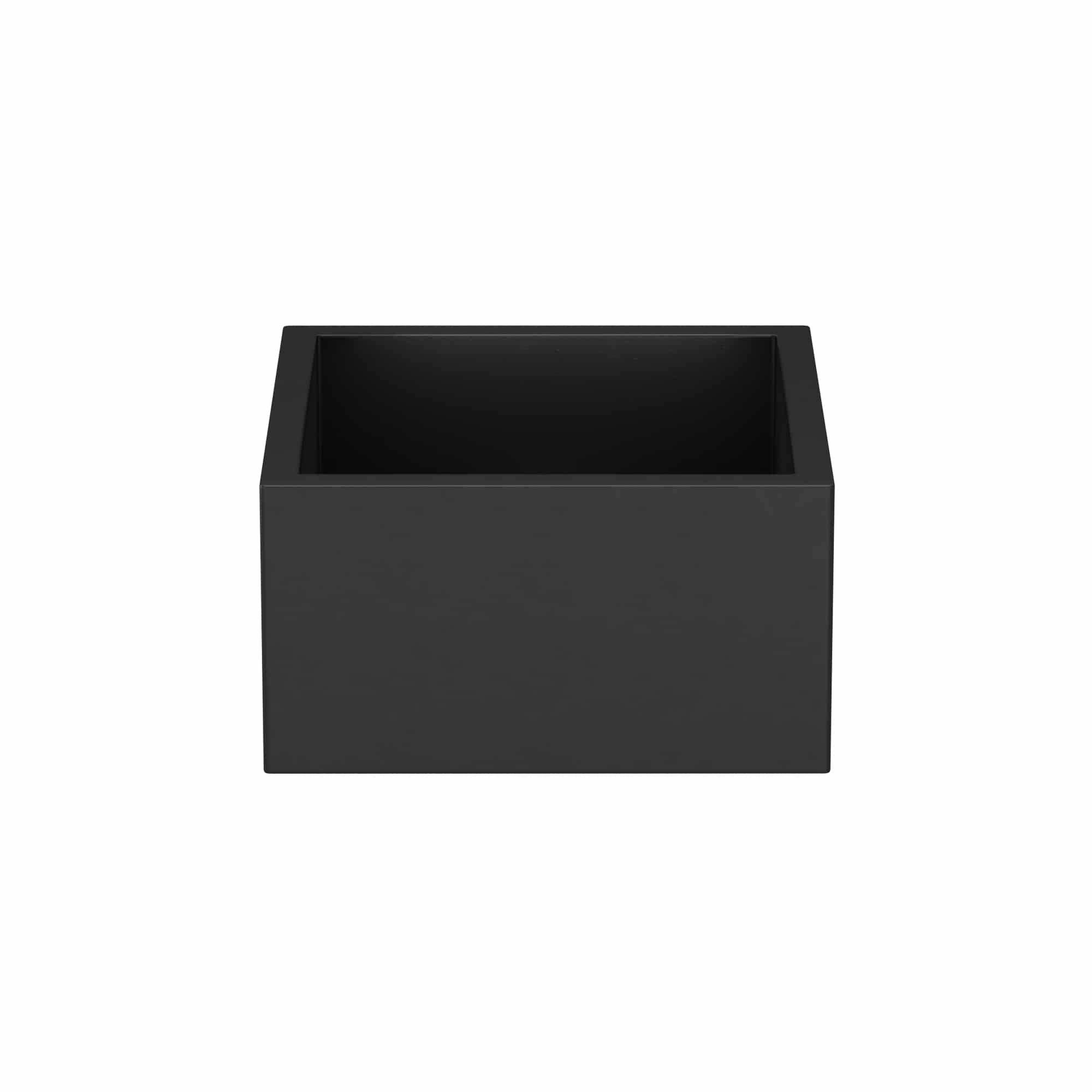 Native Trails Ventana 15" NativeStone Concrete Farmhouse Sink, Charcoal, NSB1515-C