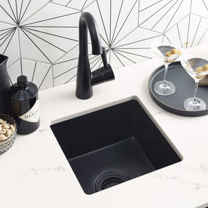 Alternate Image for Native Trails Ventana 15" NativeStone Concrete Farmhouse Sink, Charcoal, NSB1515-C
