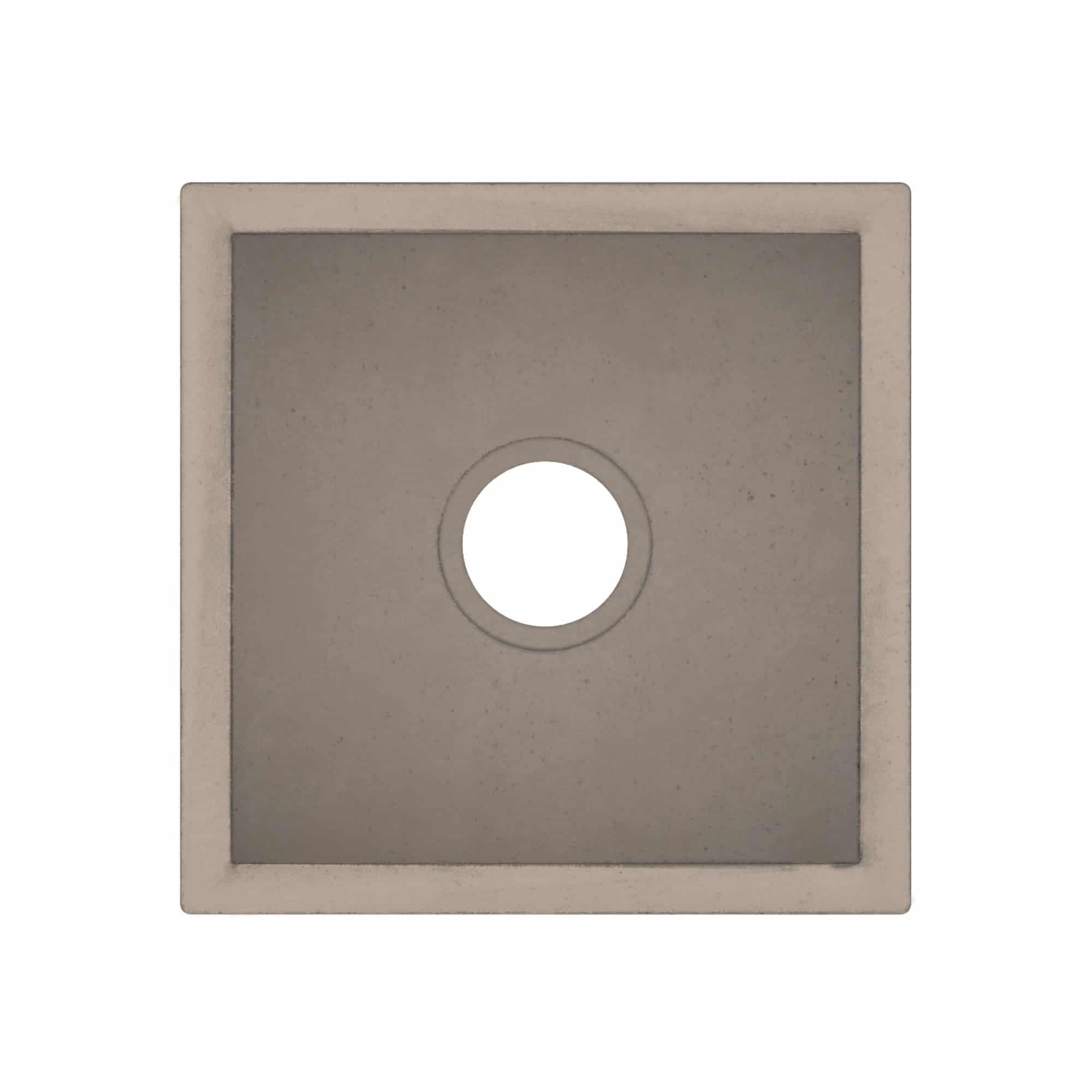 Native Trails Ventana 15" NativeStone Concrete Farmhouse Sink, Earth, NSB1515-E
