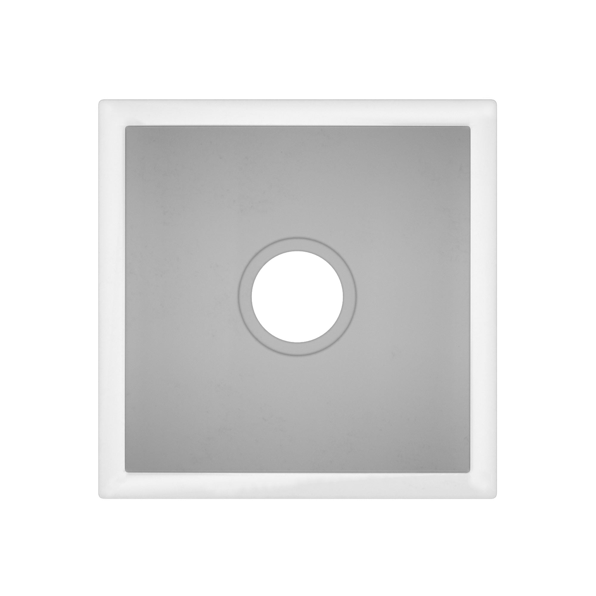 Native Trails Ventana 15" NativeStone Concrete Farmhouse Sink, Pearl, NSB1515-P