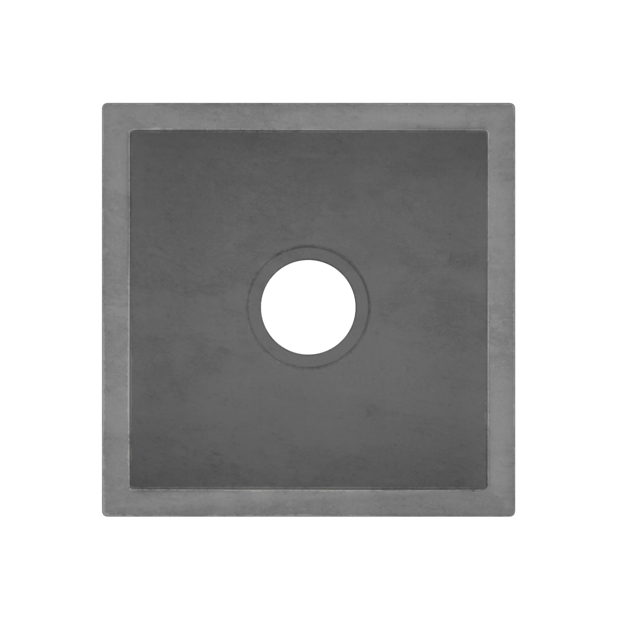 Native Trails Ventana 15" NativeStone Concrete Farmhouse Sink, Slate, NSB1515-S
