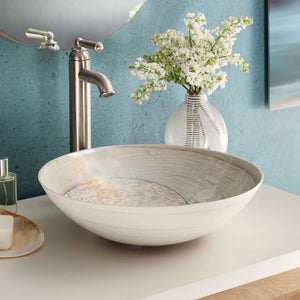 Alternate Image for Native Trails Murano 16" Round Glass Vessel Bathroom Sink, Beachcomber, MG1717-BR