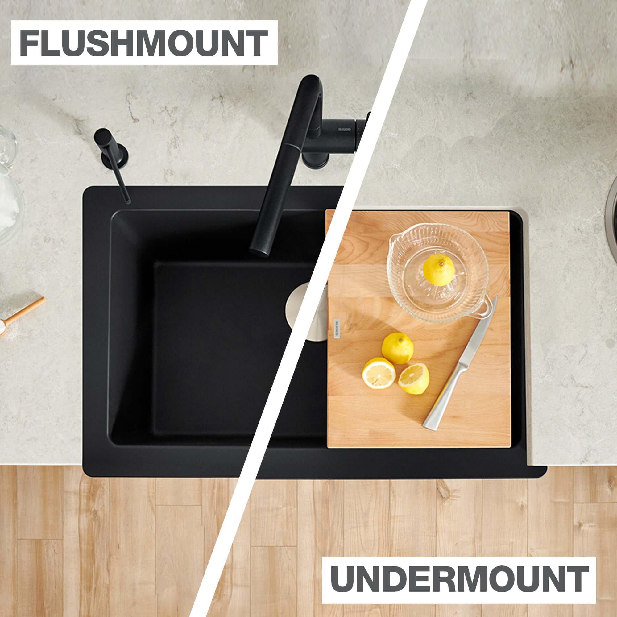 Blanco Vintera 30" Granite Composite Workstation Farmhouse Sink, Silgranit, Coal Black, 526545