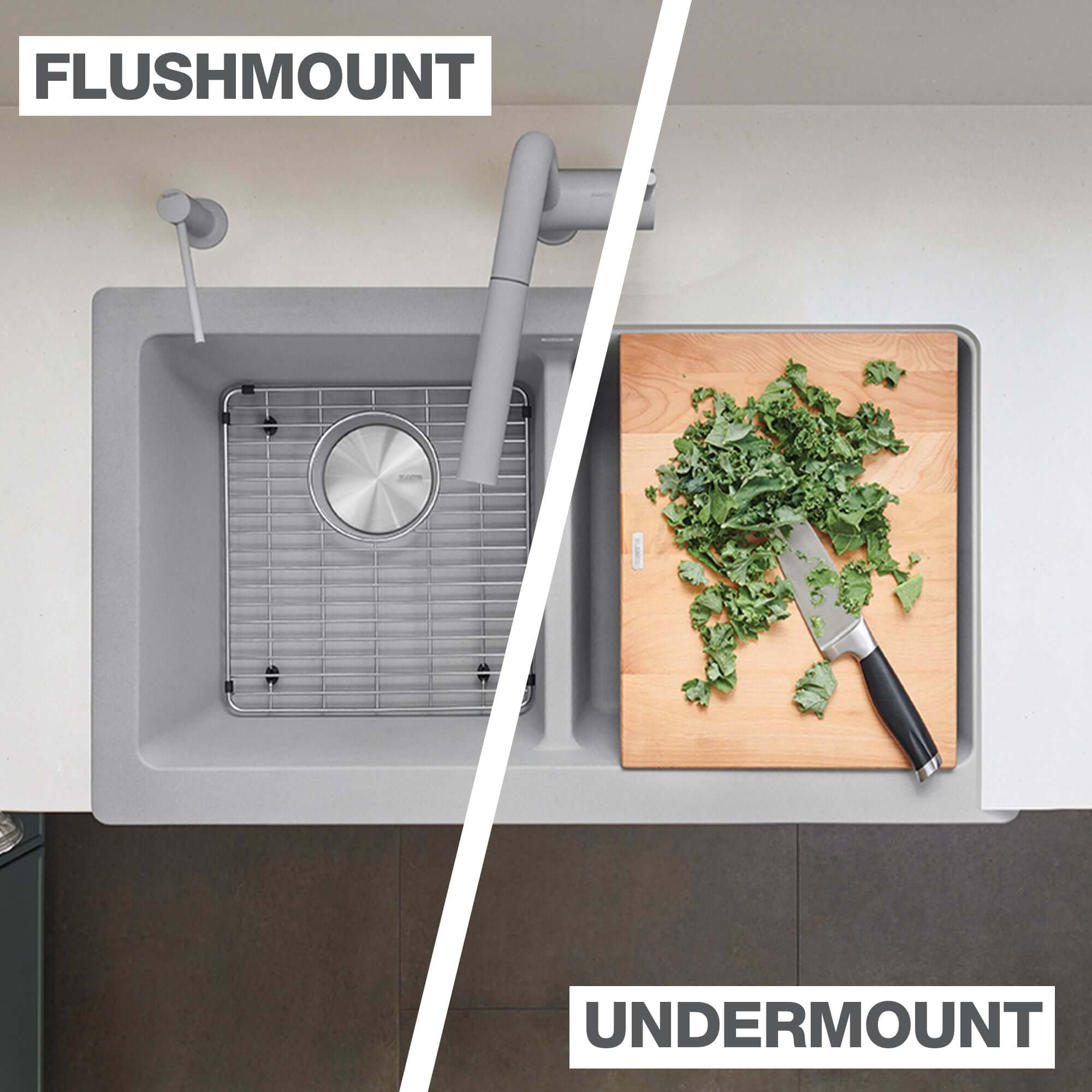 Blanco Vintera 33" Granite Composite Workstation Farmhouse Sink, Silgranit, 50/50 Double Bowl, White, 526550
