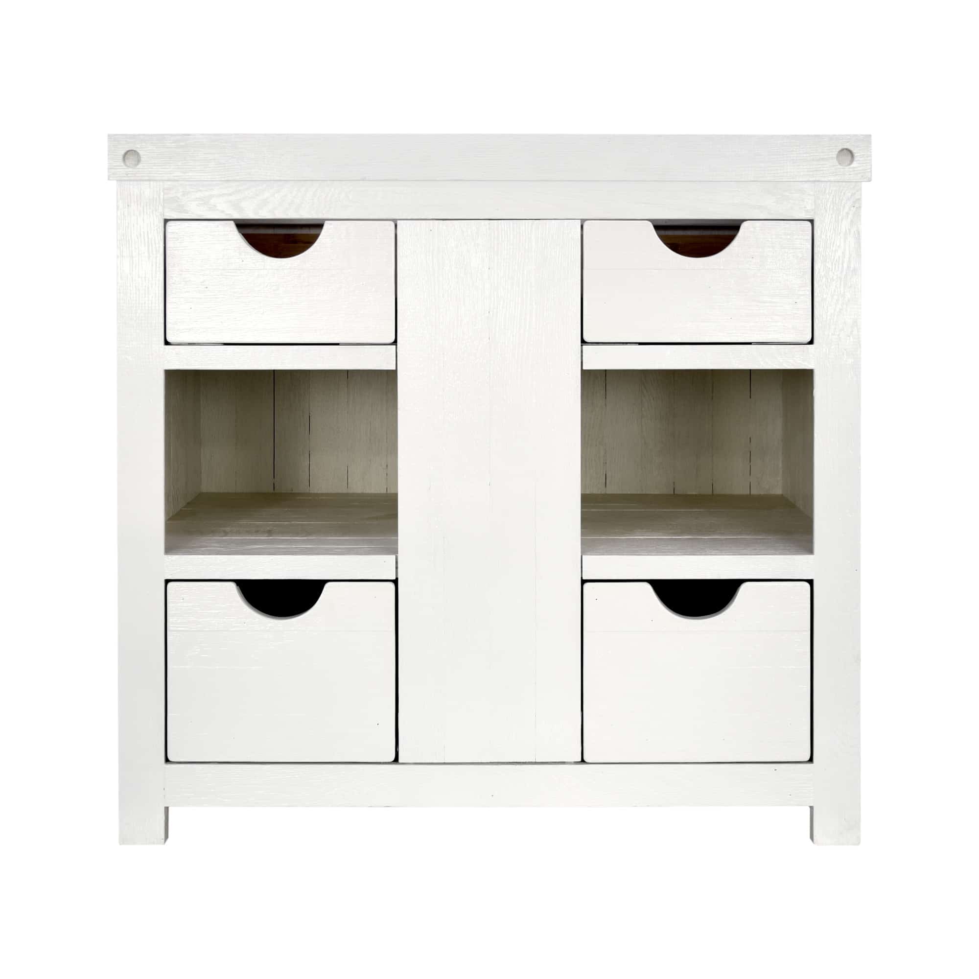 Native Trails Vintner's 36" Freestanding Vanity Base in Blanc, VNW360