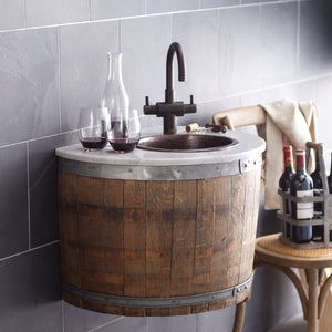 Alternate Image for Native Trails 24" Wall Mount Floating Vanity Base in Bordeaux, VNW241