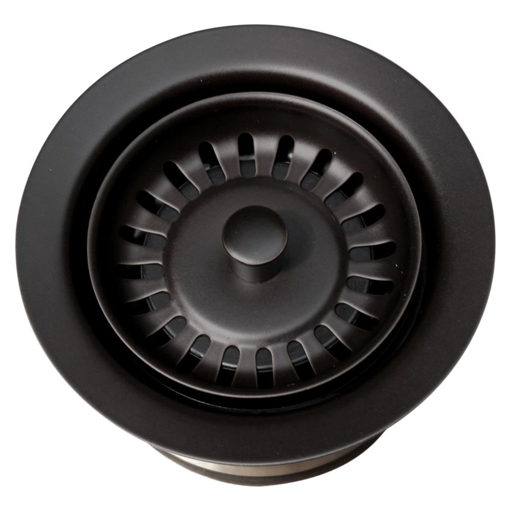 Whitehaus 3 1/2" Waste Disposer Trim with Basket Strainer, Oil Rubbed Bronze, WH200-ORB - The Sink Boutique
