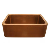 Whitehaus WH2519COFC-OCS Copperhaus Rectangular Undermount Sink with Smooth Front Apron