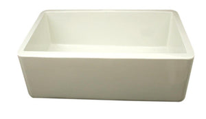Alternate Image for Whitehaus 30" Fireclay Farmhouse Apron Sink, Biscuit, WH3018