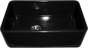 Alternate Image for Whitehaus 30" Fireclay Farmhouse Apron Sink, Black, WH3018