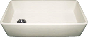 Alternate Image for Whitehaus 36" Fireclay Single Bowl Farmhouse Apron Sink, Biscuit, WH3618