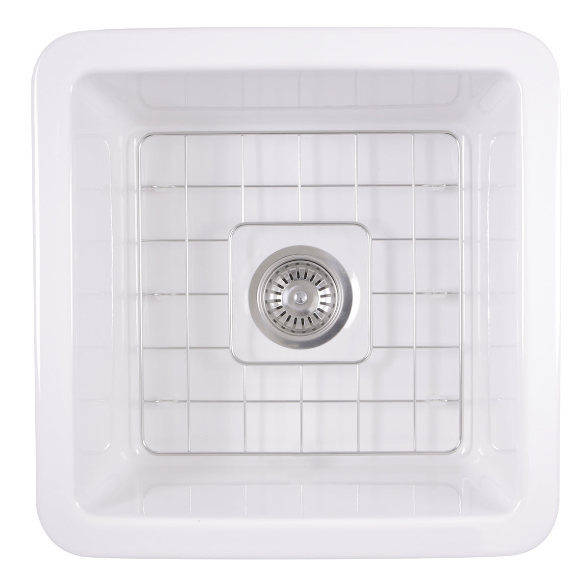 Nantucket Sinks Cape 18" Fireclay Kitchen Sink, White, Wellfleet-1818W - The Sink Boutique