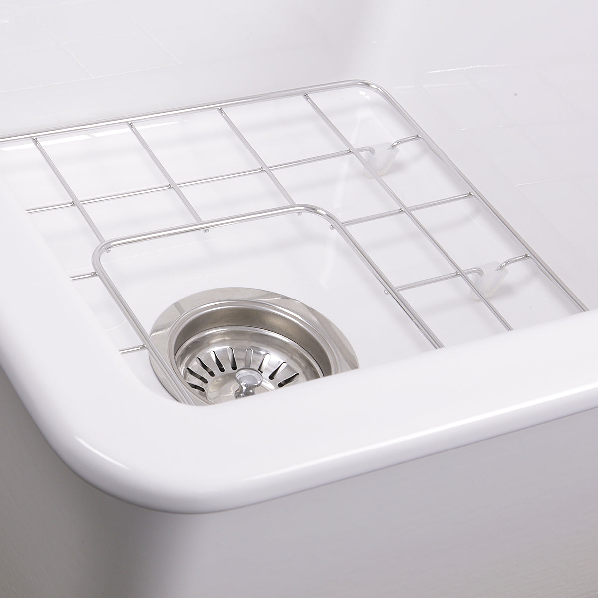 Nantucket Sinks Cape 18" Fireclay Kitchen Sink, White, Wellfleet-1818W - The Sink Boutique