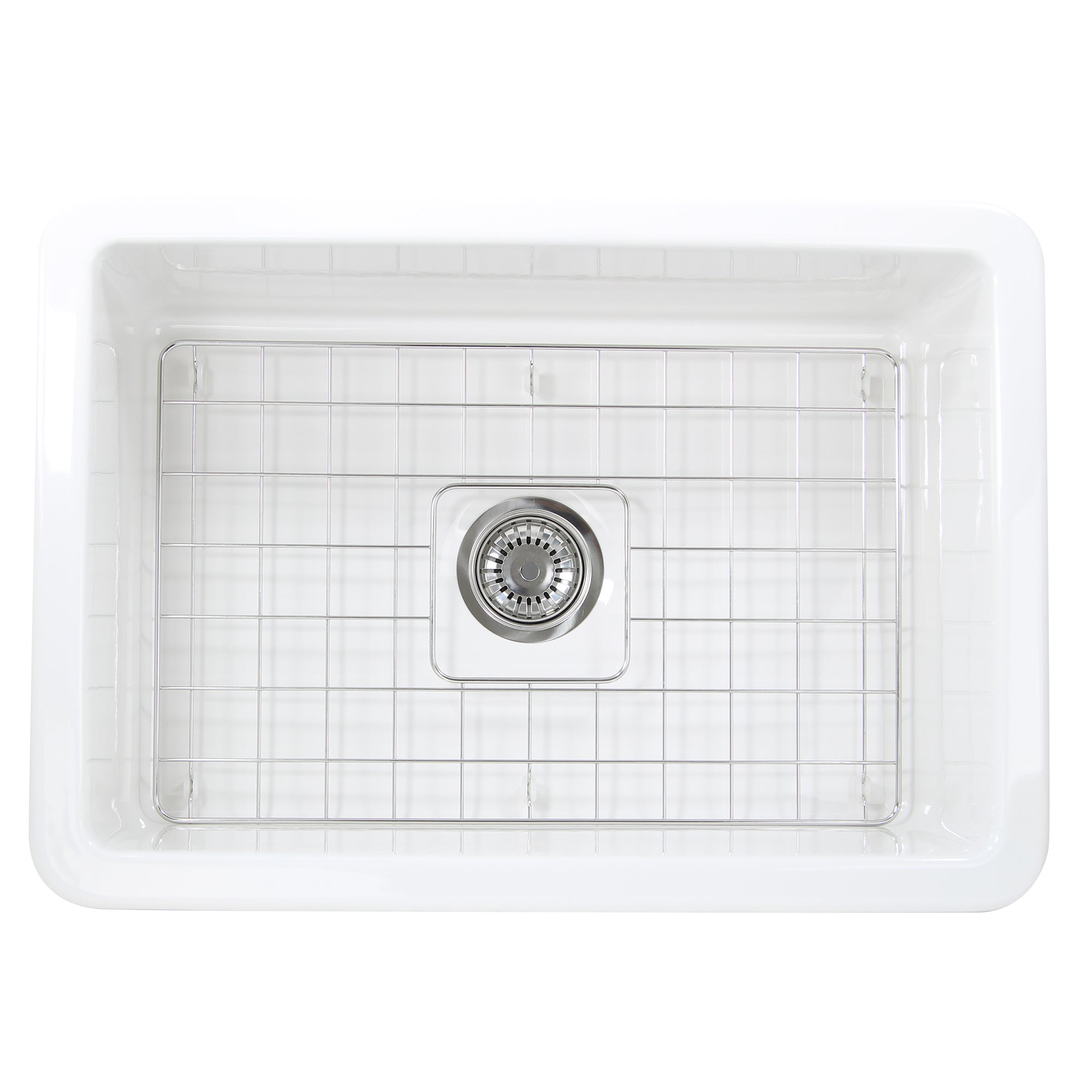 Nantucket Sinks Cape 27" Fireclay Kitchen Sink, White, Wellfleet-2719W - The Sink Boutique